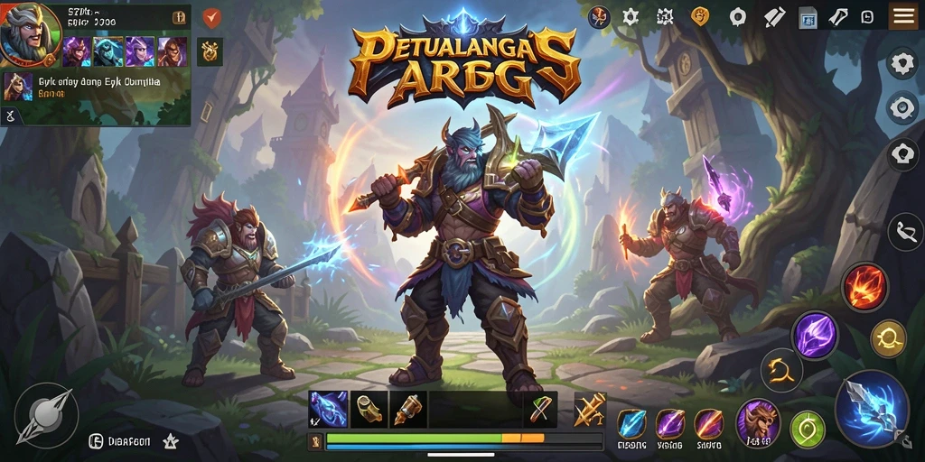 Tampilan gameplay memukau dalam dunia petualangan ARPG.