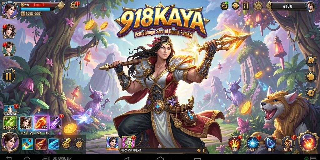Screenshot menampilkan aksi seru dalam petualangan 918KAYA.