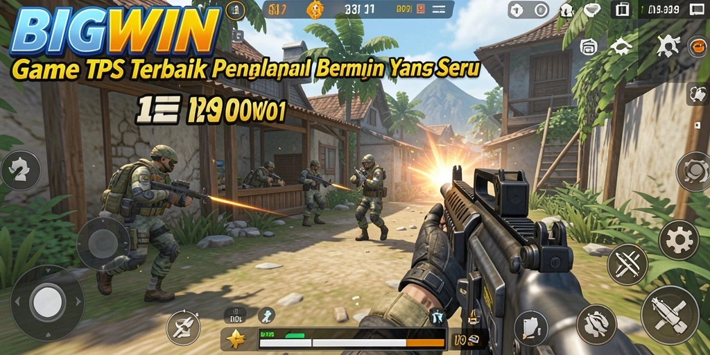 Tampilan gameplay mendebarkan dari BIGWIN yang penuh aksi TPS.