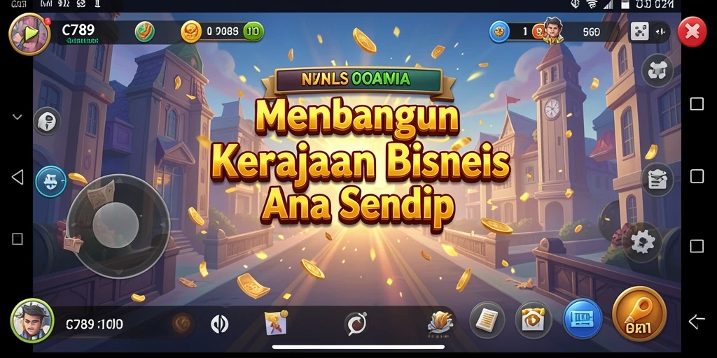 Tangkapan layar permainan C789 yang menunjukkan dinamika pembangunan bisnis.