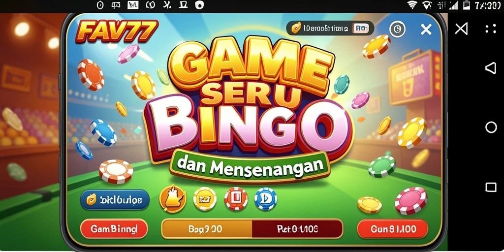 Gameplay FAV77 yang menarik dengan suasana Bingo yang seru.