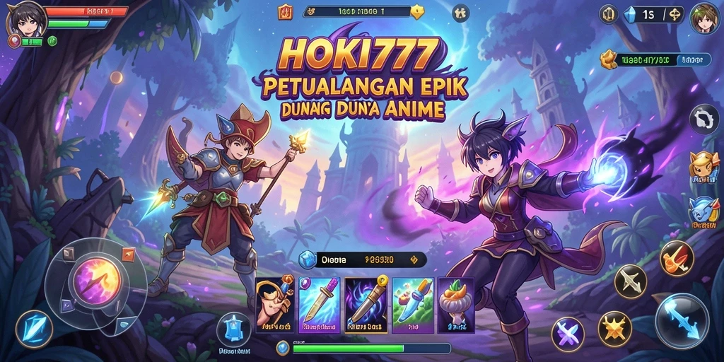 Tampilkan karakter anime dalam aksi di HOKI777.