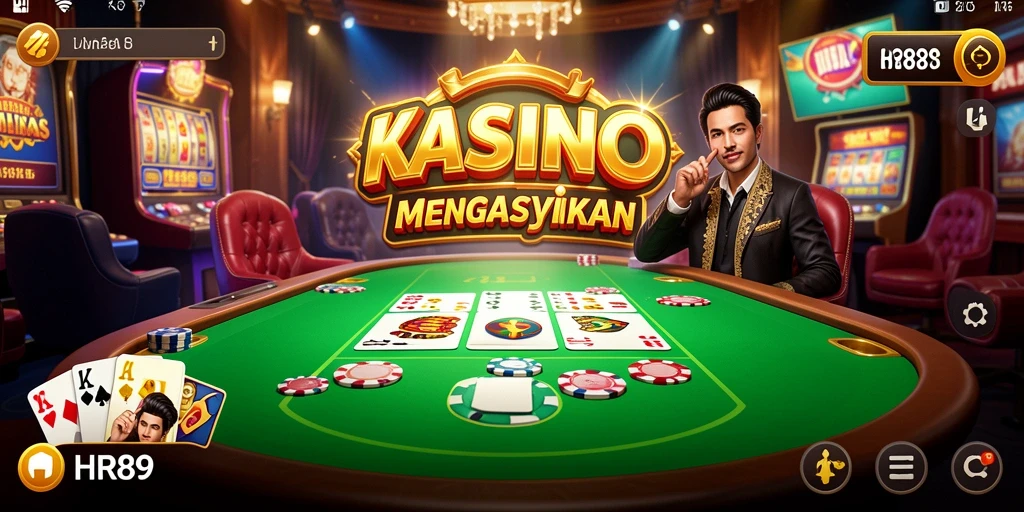 Tampilan gameplay HR89 yang penuh warna dan menarik.
