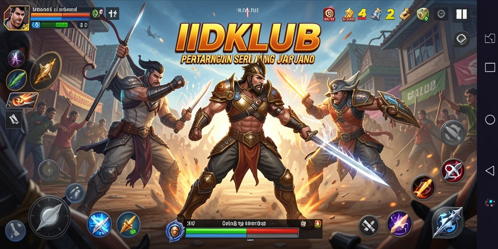 Tampilan gameplay <strong>IDKLUB</strong> yang penuh aksi dan pertarungan mendebarkan.