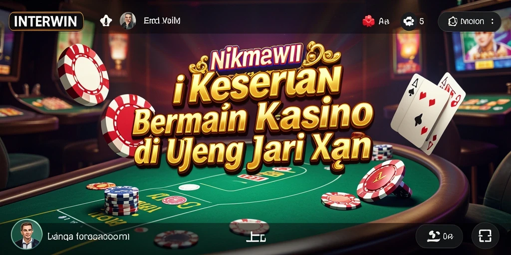 Tampilan gameplay INTERWIN yang menakjubkan dan interaktif.