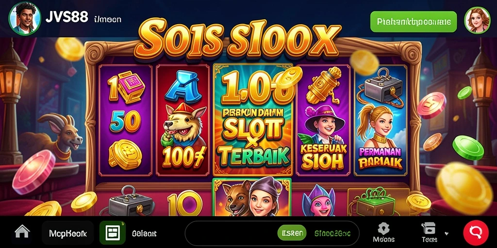 Screenshot utama JVS88 menampilkan tampilan memukau dari gameplay Slot yang menyenangkan.