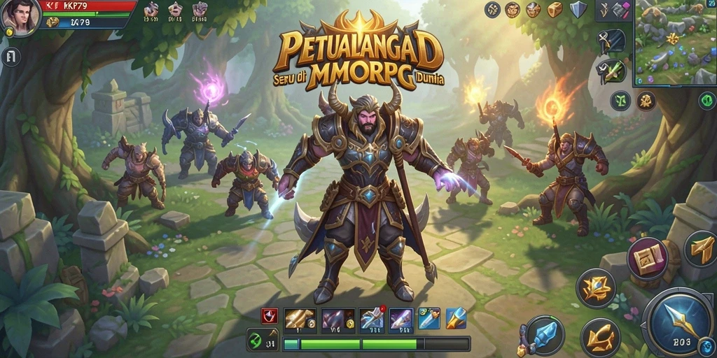 Menampilkan gameplay seru KPK79 di dunia MMORPG.