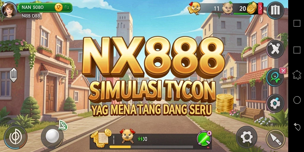 Tampilan gameplay NX888 yang seru dan menantang untuk bisnis Tycoon.