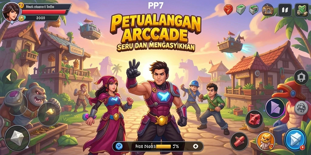 Tampilan gameplay PP7 yang seru dan menantang.