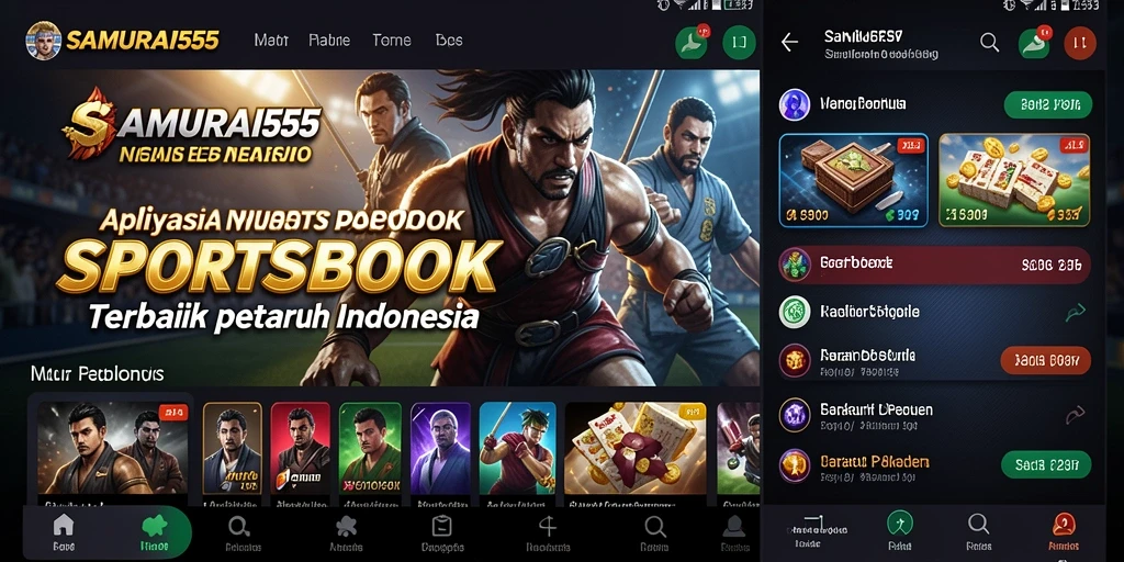 Tampilan gameplay Sportsbook SAMURAI555 yang intuitif dan menarik.