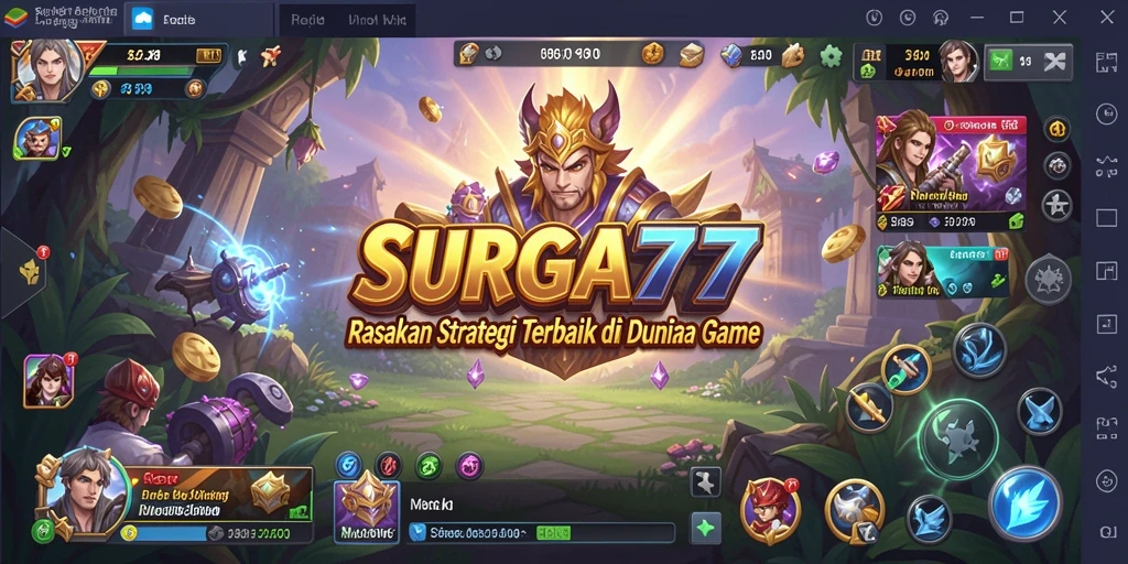 Screenshot SURGA77 menampilkan aksi strategi yang mendebarkan di medan perang.